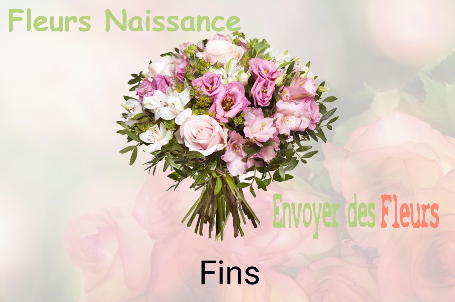 Bouquet de fleurs de naissance livré à Fins